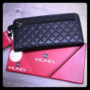 Mundi quilted wallet/card holder